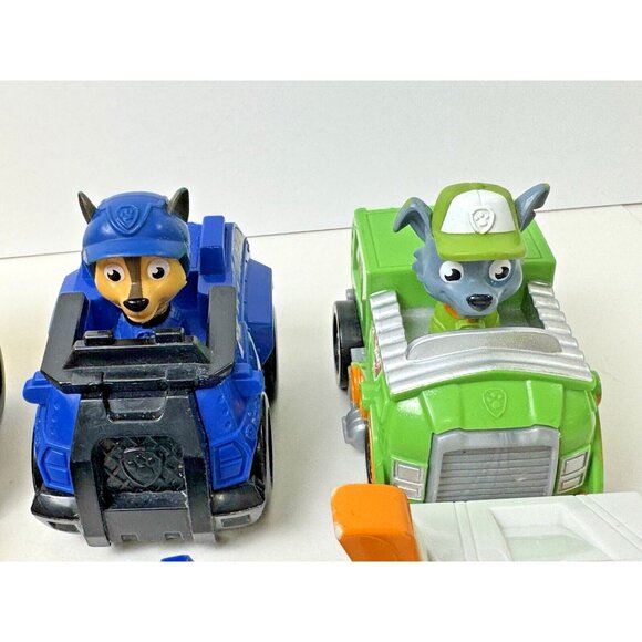 Paw Patrol Rescue Road Racers Vehicles Cars Lot Of 10 - Picture 7 of 13